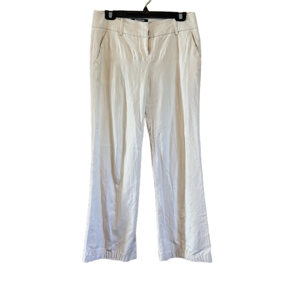 Size US2 Attitude by Jay Manual Women's Linen White Pants with Pockets - Picture 3 of 16